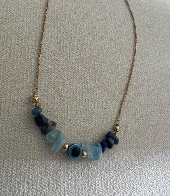 Lapis Evil Eye Necklace
