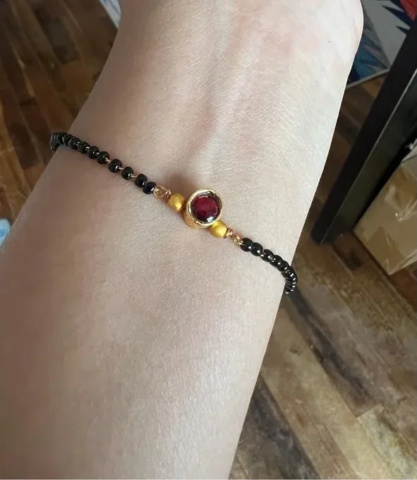 Red Kundan Bracelet